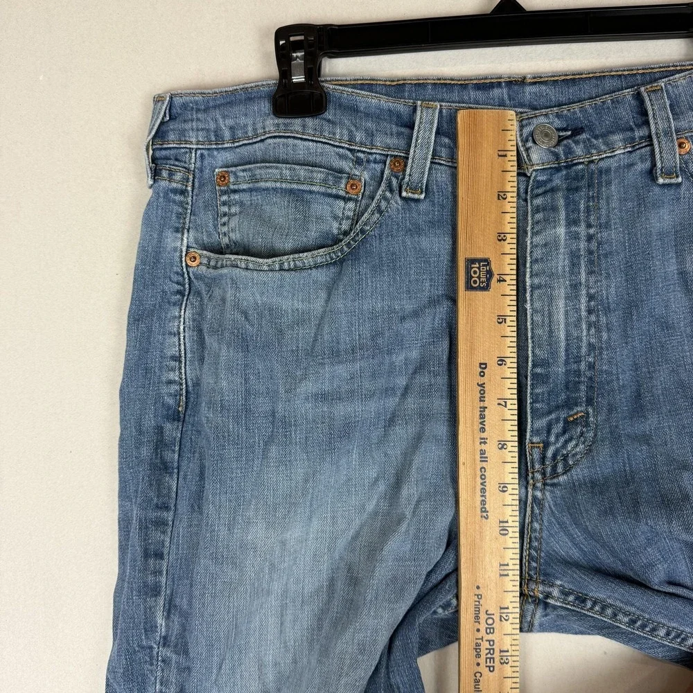 Levi's‎ 514 Jeans Mens 36x30 Blue Medium Wash Straight Stretch WaterLess Denim